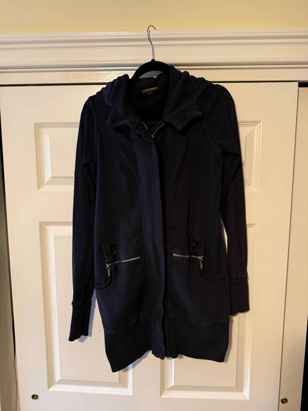 Citizens Of Humanity Black Hooded Utility Jacket with Zip Pockets